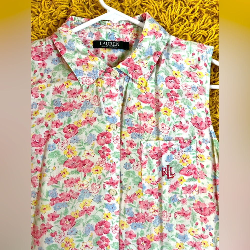 Ralph Lauren Collared Floral Dress